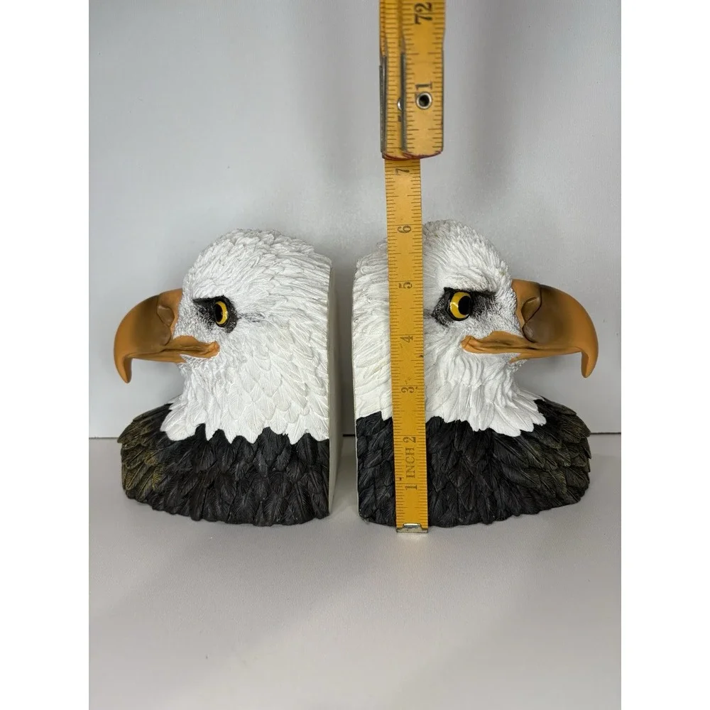 Bald Eagle Head BOOKENDS Heavy USA Freedom‎ Patriotic
